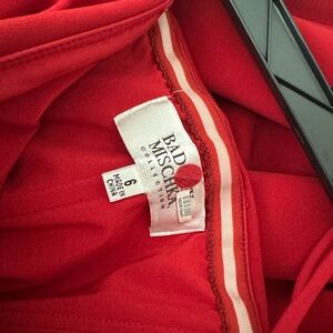 Bad Mischka Red Foraml Dress